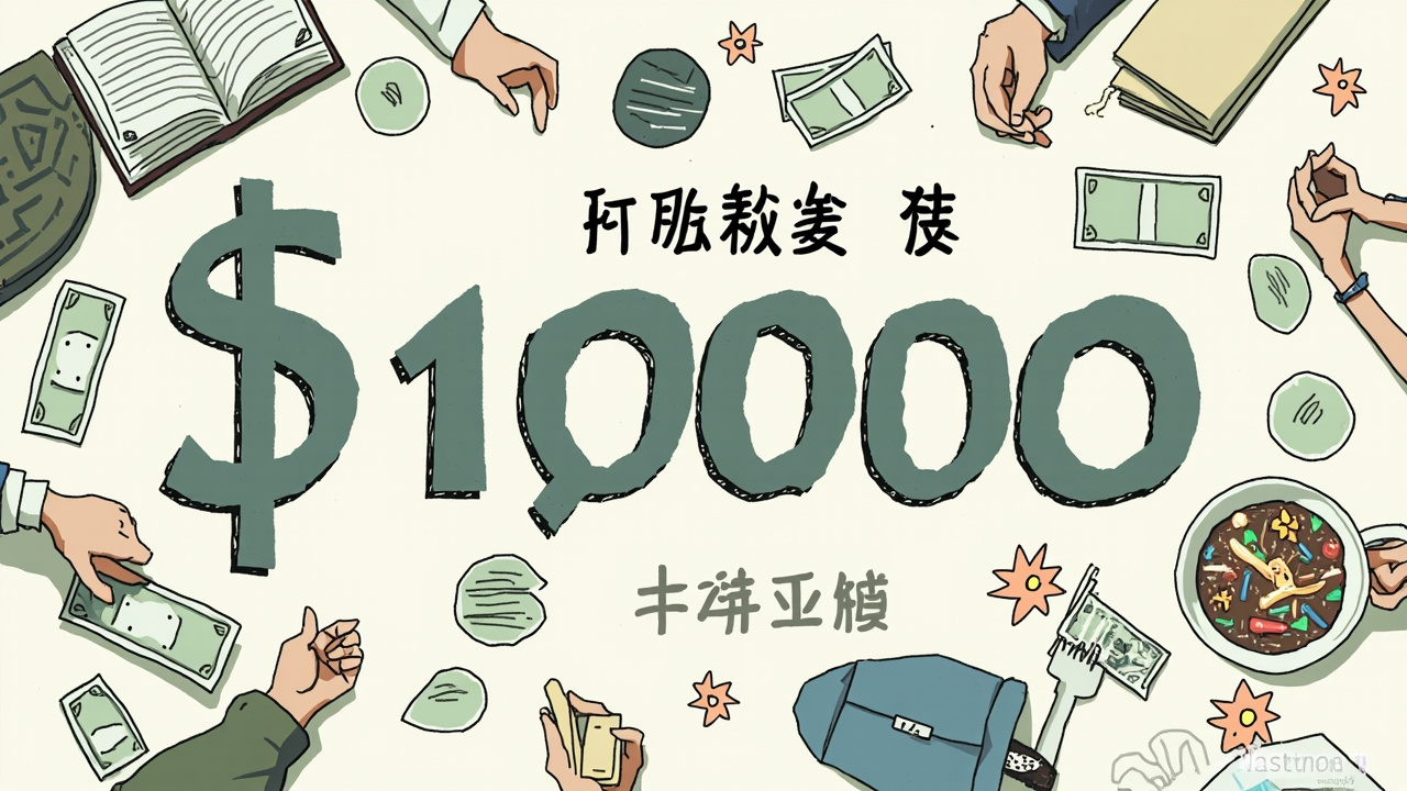 大一新生每月生活费预算示意图